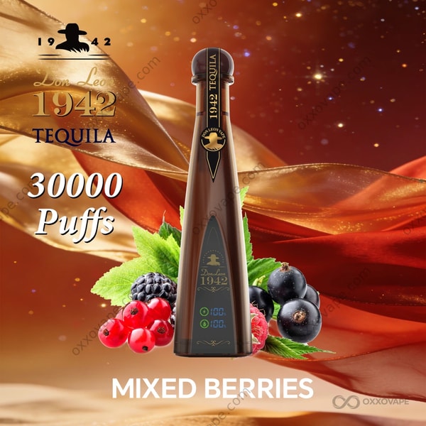 Solaris Tequila Don Leon 1942 30000 Puffs Disposable Vape Mixed Berries Flavor