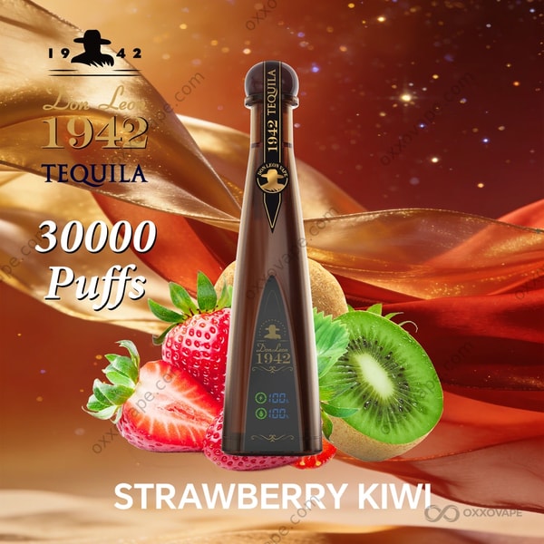 Solaris Tequila Don Leon 1942 30000 Puffs Disposable Vape Strawberry Kiwi Flavor