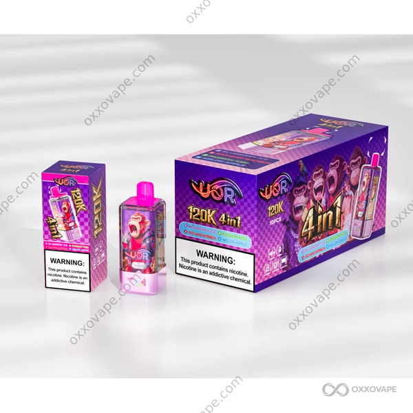 UOR 120000 Blueberry Ice Peach Mango Watermelon Passion Kiss Melon Apple Disposable Vape
