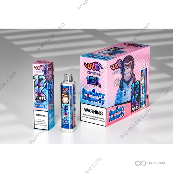 UOR Crystal 12000 Blueberry Raspberry Flavour — Bold Berry Tart Punchy Disposable Vape EU