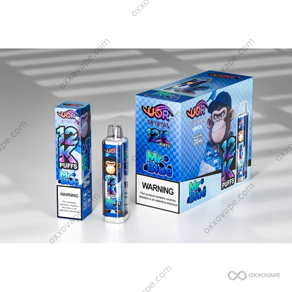 UOR Crystal 12000 Mr Blue Flavour — Signature Mystery Blueberry Cool Disposable Vape EU