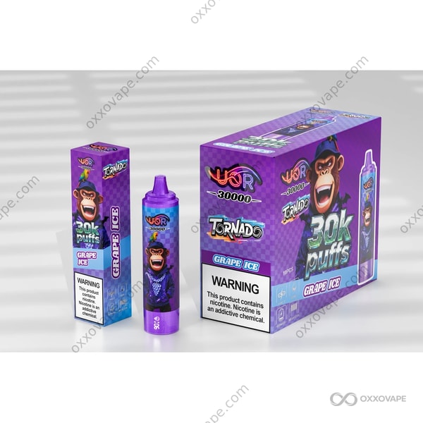 UOR Tornado 30000 Grape Ice vape usa e getta 30000 sbuffi