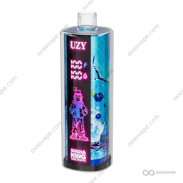 UZY Shisha Hookah King 120000 Blueberry On Ice flavor disposable vape