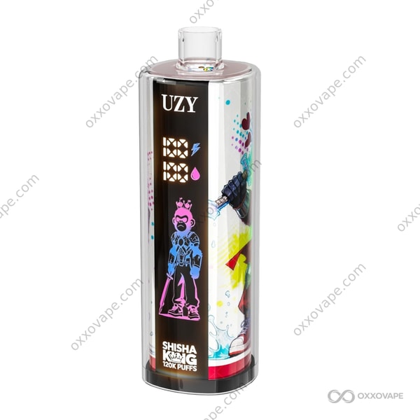 UZY Shisha Hookah King 120000 Kiwi Passion Fruit Guava tropical flavor disposable vape