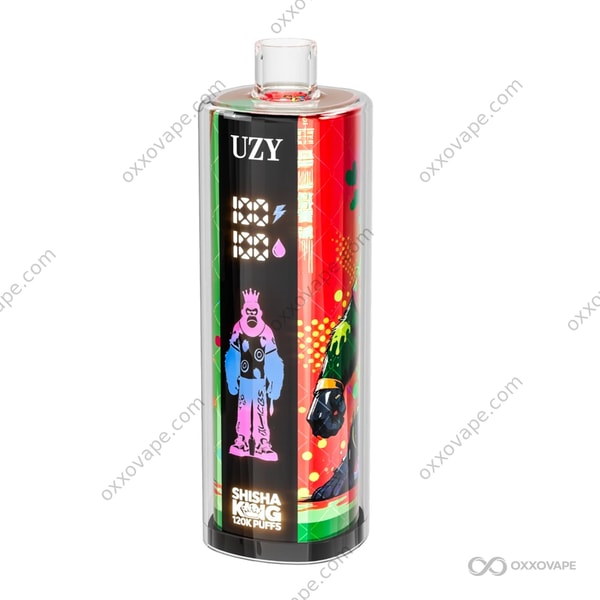 UZY Shisha Hookah King 120000 Strawberry Kiwi flavor disposable vape smart screen
