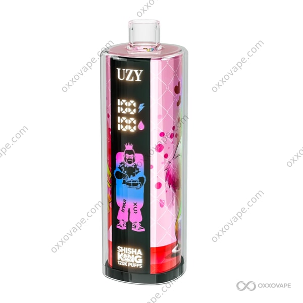 UZY Shisha Hookah King 120000 Strawberry Watermelon flavor mesh coil disposable vape