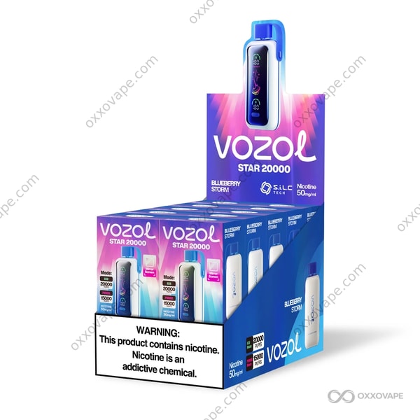 Variante di sapore di vaporizzatore usa e getta Vozol Star 20000 Blueberry Storm