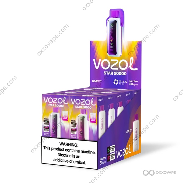 Vozol Star 20000 Love 777 vape usa e getta misterioso sapore di frutta