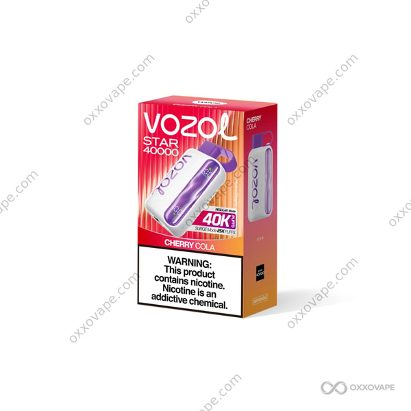 Vozol Star 40000 Cherry Cola flavor nostalgic fizzy disposable vape 40K puffs EU stock