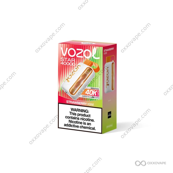 Vozol Star 40000 Strawberry Kiwi tropical fruit blend 40000 puffs EU rechargeable vape