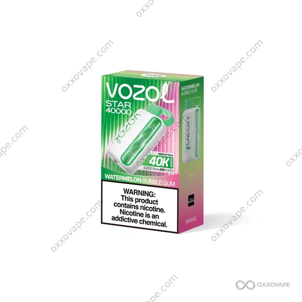 Vozol Star 40000 Watermelon Bubble Gum candy sweet flavor 40000 puffs EU disposable vape