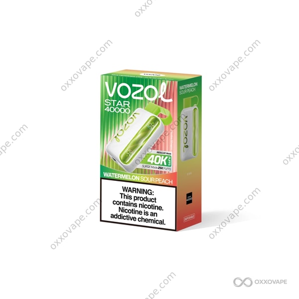 Vozol Star 40000 Watermelon Sour Peach sweet sour contrast flavor 40000 puffs EU disposable