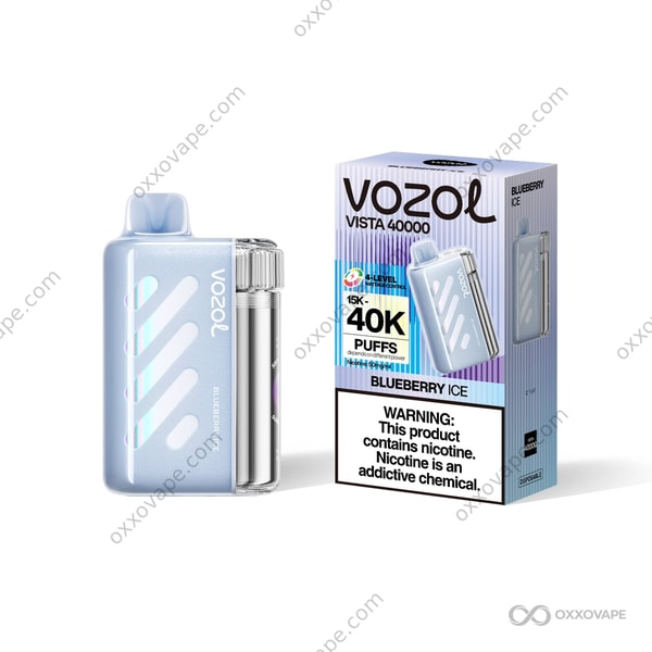 Vozol Vista 40000 Blueberry Ice flavor rechargeable disposable vape