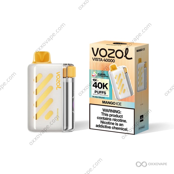 Vozol Vista 40000 Mango Ice flavor 40K puffs rechargeable vape EU