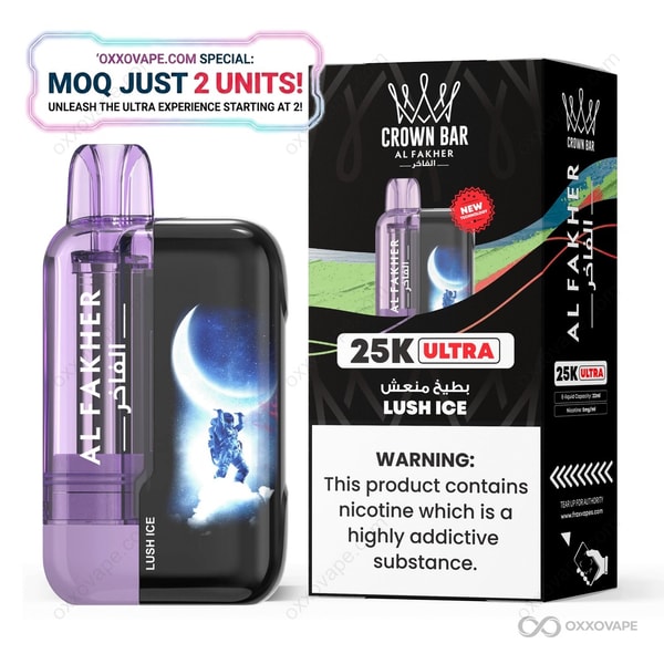 AL FAKHER Crown Bar 25000 Ultra 25K Puffs Disposable Vape | Dual Mode MTL/DTL Mesh Coil & Smart Display | Long-Lasting Fruit Flavor Vape | Global Fulfillment – Bild 9