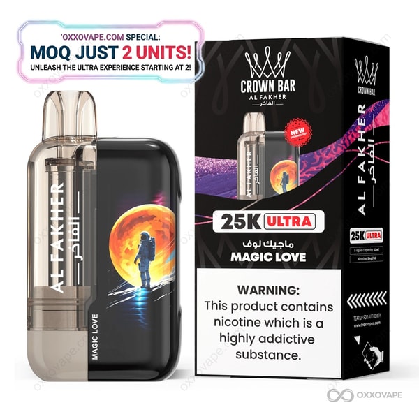 AL FAKHER Crown Bar 25000 Ultra 25K Puffs Disposable Vape | Dual Mode MTL/DTL Mesh Coil & Smart Display | Long-Lasting Fruit Flavor Vape | Global Fulfillment – Bild 8