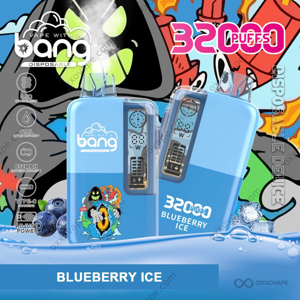 Bang 32000 Blueberry Ice Disposable Vape 32K Puffs Menthol