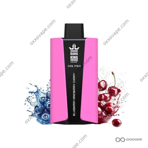 Bang King 30000 Pro Blueberry Cranberry Cherry 30K bouffées vape jetable mélange de baies noires