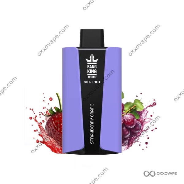 Bang King 30000 Pro Strawberry Grape 30K bouffées vape jetable mélange de fruits sucrés
