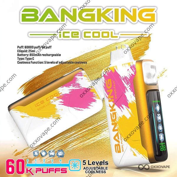 Bang King Ice Cool 60000 60K Puffs Sour Lush Gummy Candy Einweg-Vaporizer