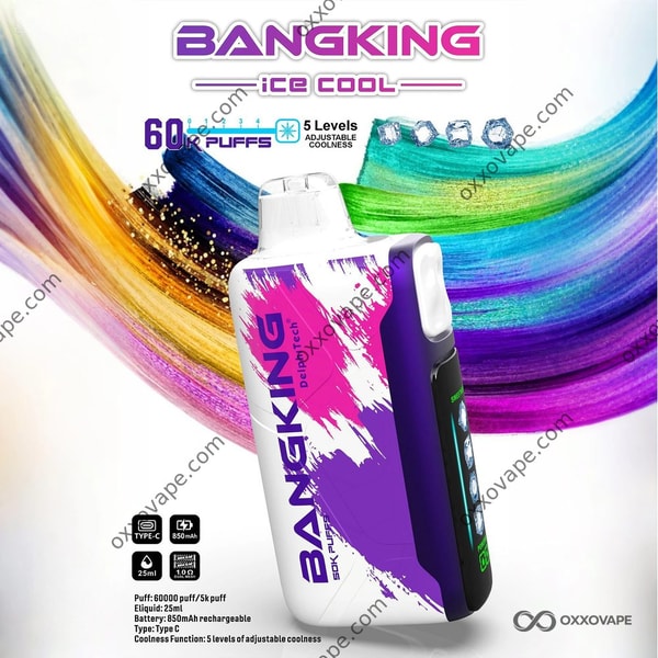 Bang King Ice Cool 60000 60K Puffs Strawberry Dragon Fruit exotischer Einweg-Vaporizer