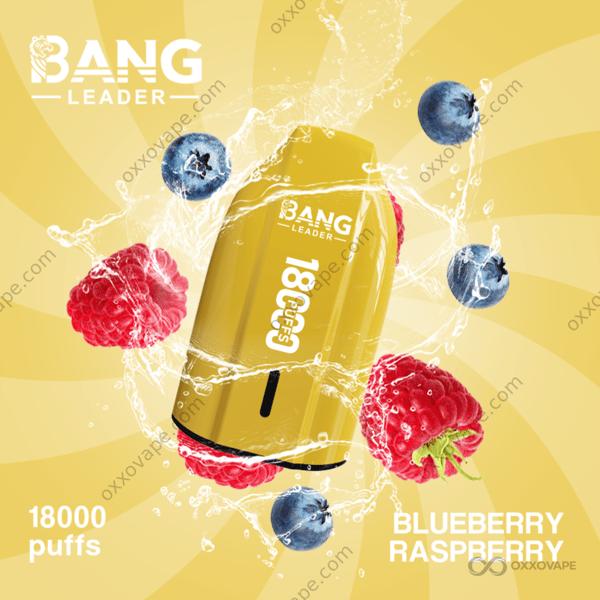 Bang Leader 18000 Blueberry Raspberry flavor bold berry blend 18K puffs disposable vape