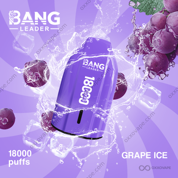Bang Leader 18000 Grape Ice flavor icy menthol grape 18K puffs disposable vape