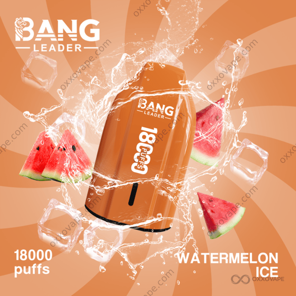 Bang Leader 18000 Watermelon Ice flavor icy menthol watermelon 18K puffs disposable vape