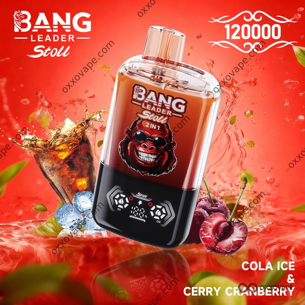 Bang Leader Stoll 120000 Cola Ice und Cherry Cranberry Dual-Flavor Einweg-Vape