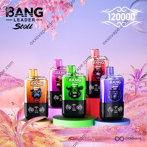 Bang Leader Stoll 120000 120K Puffs wegwerpvape met OLED-scherm en magnetische schakelaar voor twee smaken