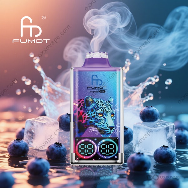 Fumot RandM Leopard 40000 Blueberry On Ice flavor disposable vape
