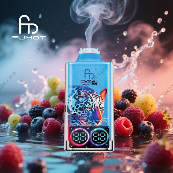 Fumot RandM Leopard 40000 Mixed Berries flavor disposable vape