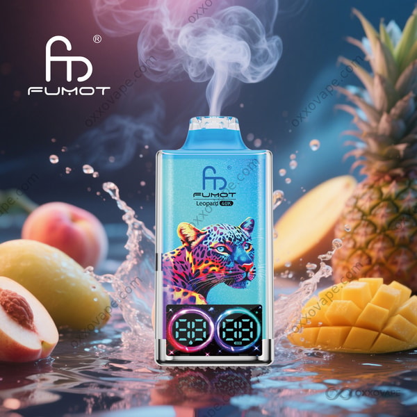 Fumot RandM Leopard 40000 Peachy Mango Pineapple flavor disposable vape