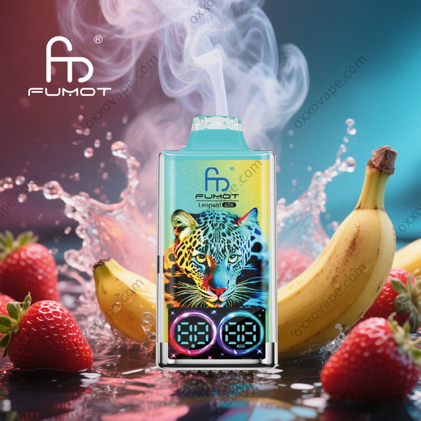 Fumot RandM Leopard 40000 Strawberry Banana flavor disposable vape