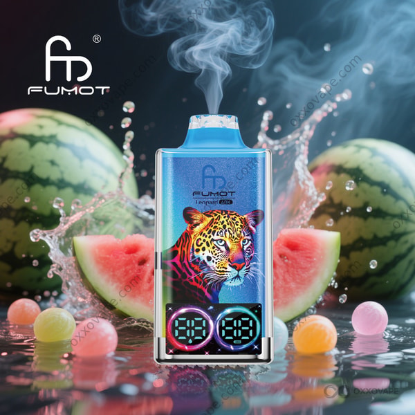 Fumot RandM Leopard 40000 Watermelon Bubblegum flavor disposable vape
