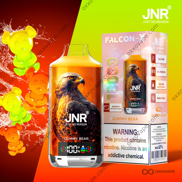 JNR Falcon X 18000 Gummy Bear flavour disposable vape 18000 puffs