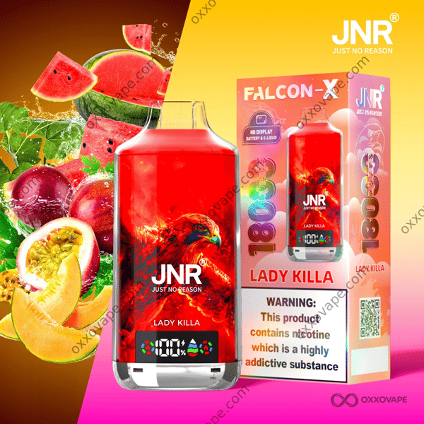 JNR Falcon X 18000 Lady Killa flavour disposable vape 18000 puffs