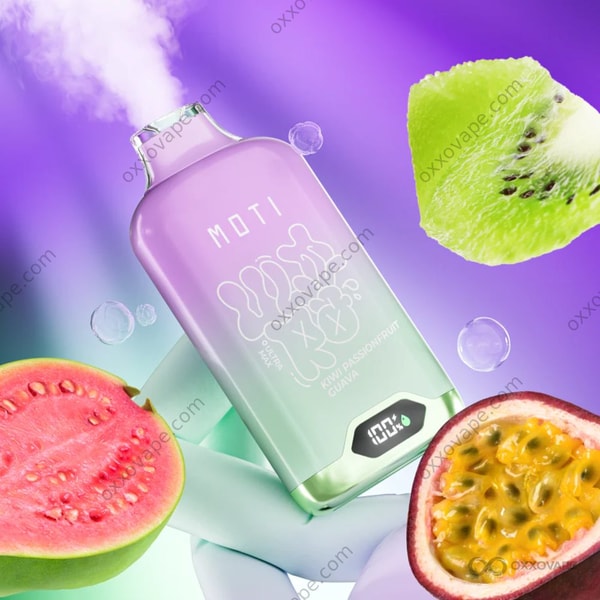 MOTI Ultra Max 12000 Kiwi Passionfruit Goyave vape jetable 16mL
