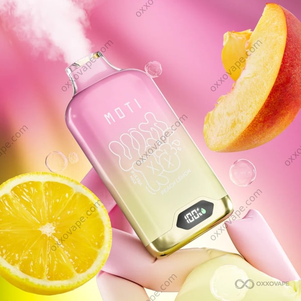 Vape jetable MOTI Ultra Max 12000 Peach Lemon rechargeable 500mAh