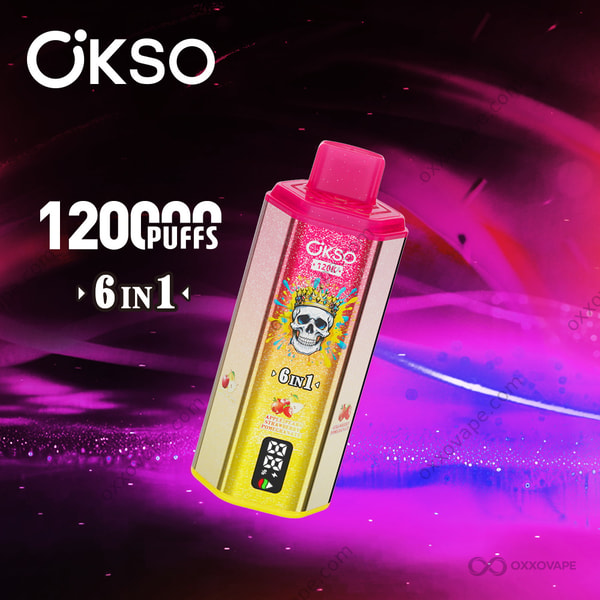 OKSO 120000 Apple Pears Strawberry Pomegranate Mixed Berries orchard berry disposable vape