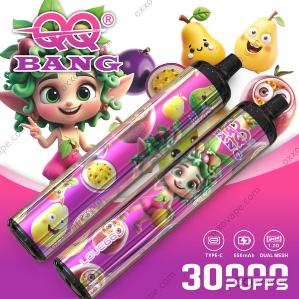 QQ Bang 30000 Puff Slim Disposable Vape Love 66 Flavor — Unique Sweet Berry Candy Blend