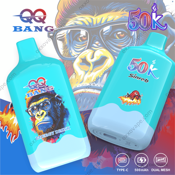 QQ Bang 50K 50000 Puffs Energy Drink Flavor Rechargeable Disposable Vape