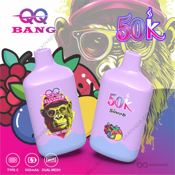 QQ Bang 50K 50000 Puffs Mixed Fruits Flavor Rechargeable Disposable Vape