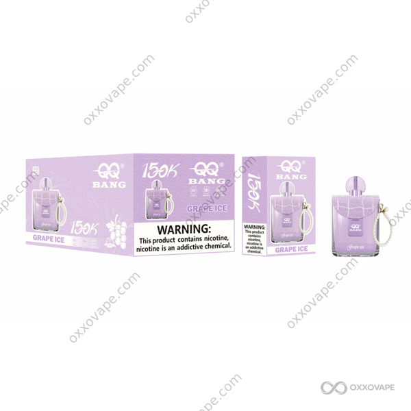 QQ Bang Perfume 150000 Grape Ice flavor 150K puffs disposable vape