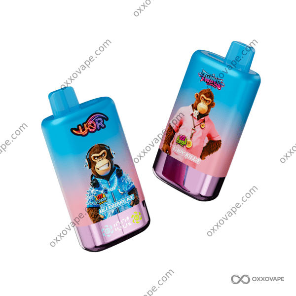 UOR Twins 80000 Puffs Blueberry Ice and Lady Killa dual flavor disposable vape