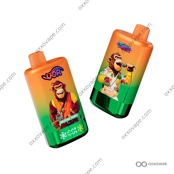 UOR Twins 80000 Puffs Orange Soda and Tropical Fruit dual flavor disposable vape
