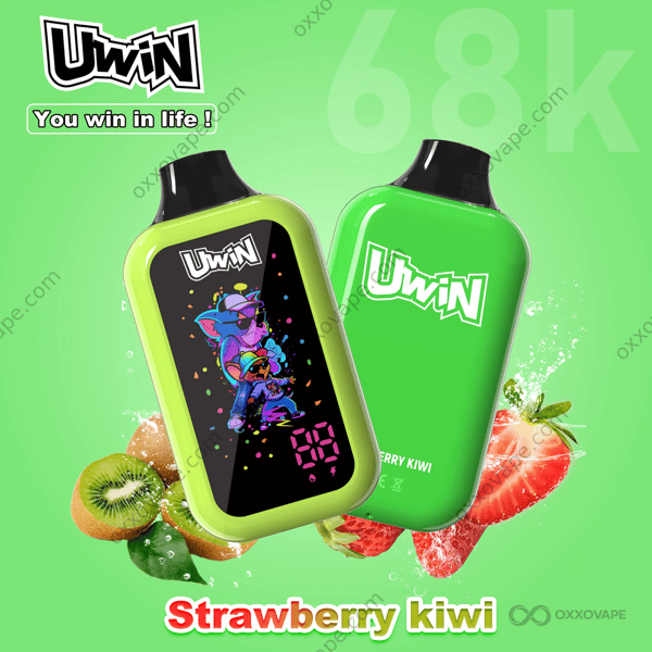 Uwin Digital Box 68000 Strawberry Kiwi 68K Puffs Fruity Disposable Vape
