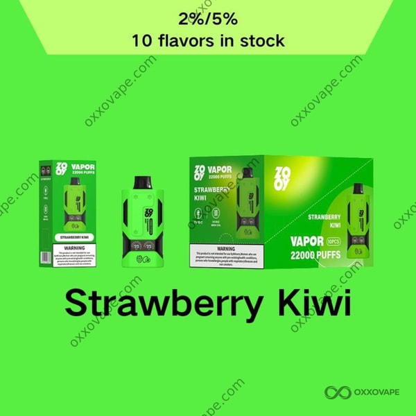 ZOOY Vapor 22000 Strawberry Kiwi flavor disposable vape EU Warehouse