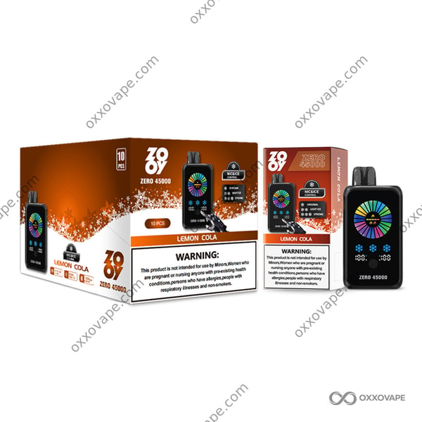 ZOOY Zero 45000 Lemon Cola Flavour 45000 Puffs Disposable Vape EU Stock
