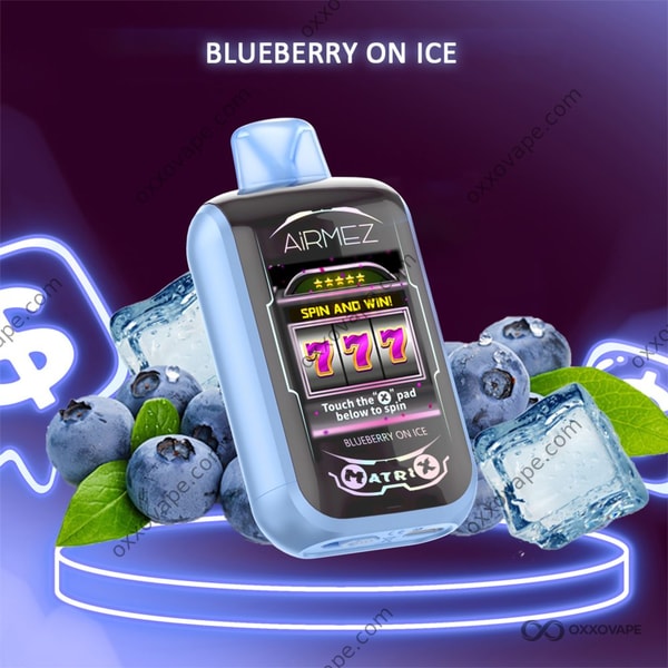 Airmez Matrix Pro 30000 Blueberry On Ice flavour disposable vape EU Warehouse